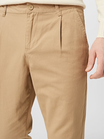 ABOUT YOU Regular Pleat-Front Pants 'Azad' in Beige