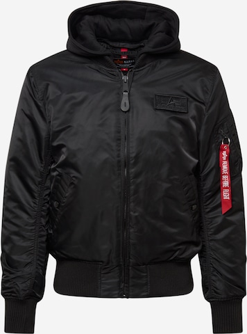 ALPHA INDUSTRIES Tussenjas 'MA-1 ZH' in Zwart: voorkant