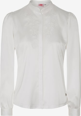 SPIETH & WENSKY Klederdracht blouse 'Tessa' in Wit: voorkant