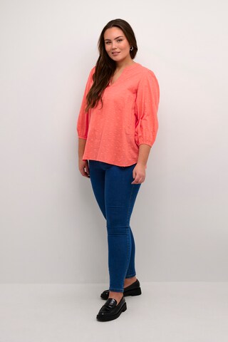 KAFFE CURVE Blouse 'Jolana' in Red