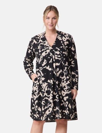 SAMOON Blusenkleid in Schwarz: Vorderseite