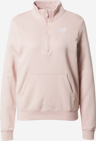 Nike SportswearSweater majica - roza boja: prednji dio