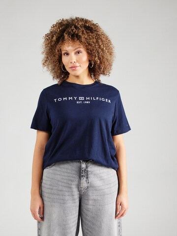 Tommy Hilfiger Curve Shirt in Blue: front