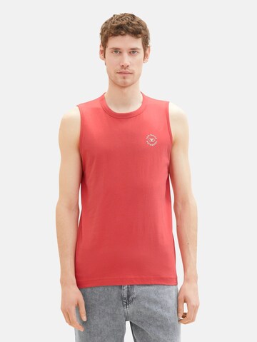 T-Shirt TOM TAILOR en rouge : devant