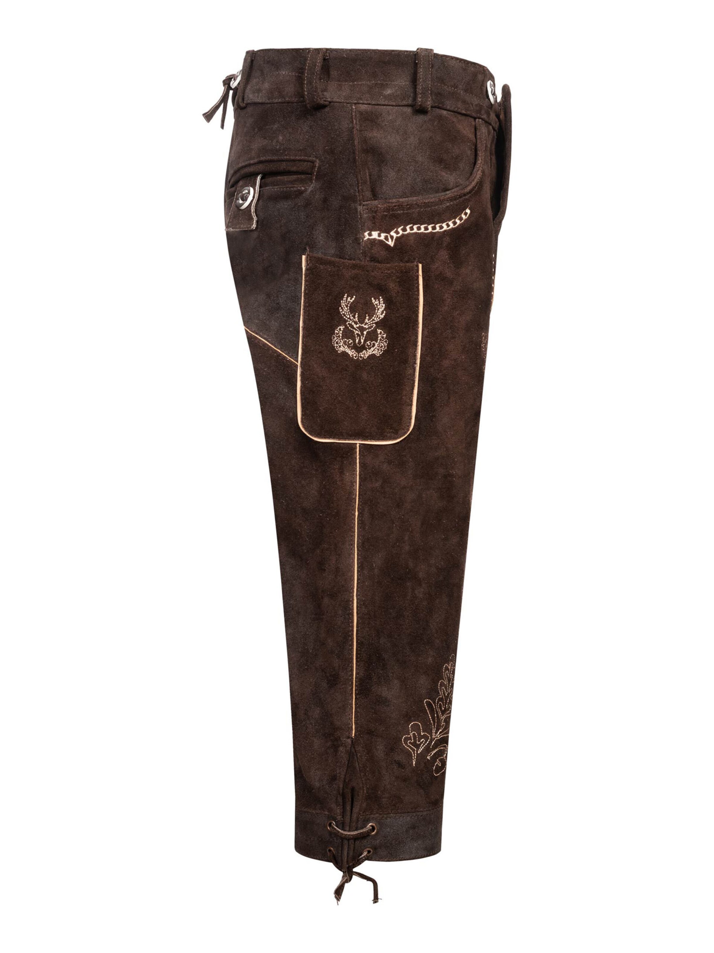 Alessandro Salvarini Regular Trachtenhose in Braun