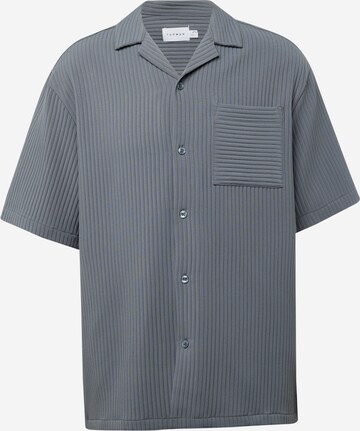 TOPMAN Regular fit Button Up Shirt in Grey: front