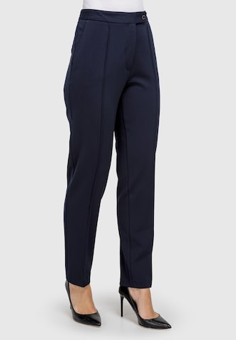 HELMIDGE Regular Pleated Pants in Blue