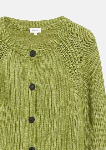s.Oliver Gebreid vest in Groen: voorkant