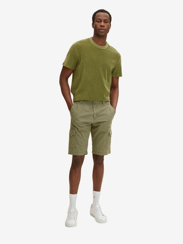 Regular Pantalon cargo TOM TAILOR en vert