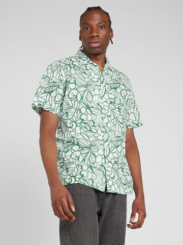 GAP Regular fit Button Up Shirt in Green: front