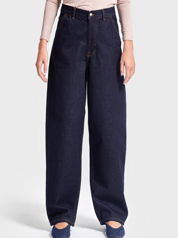 IT'S BASIC Loosefit Jeans 'Skater Mid Rise Jeans' in Blauw