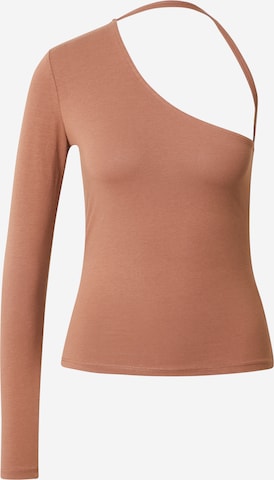 Monki Shirt in Brown: front