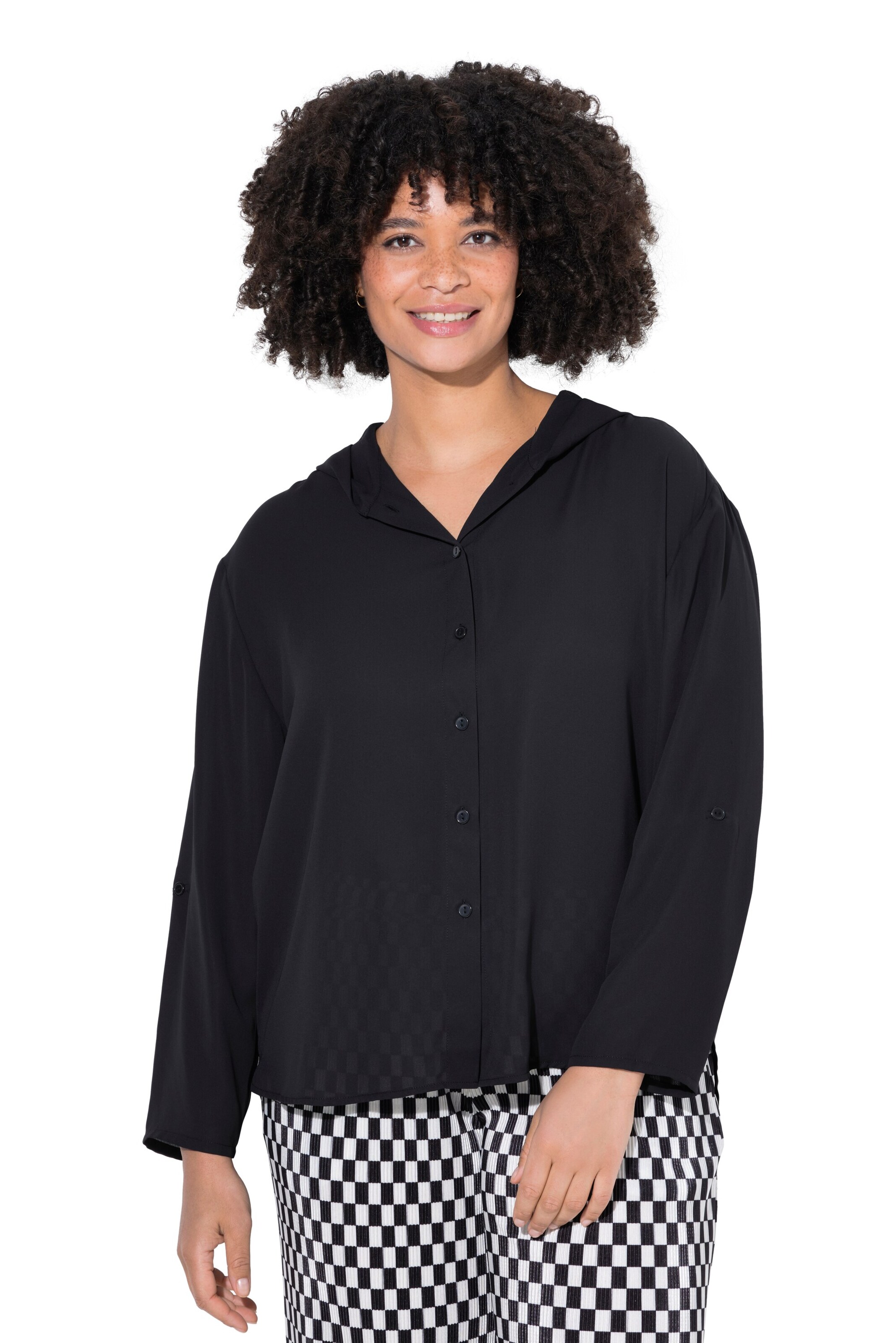 Angel of Style Blouse in Zwart: voorkant
