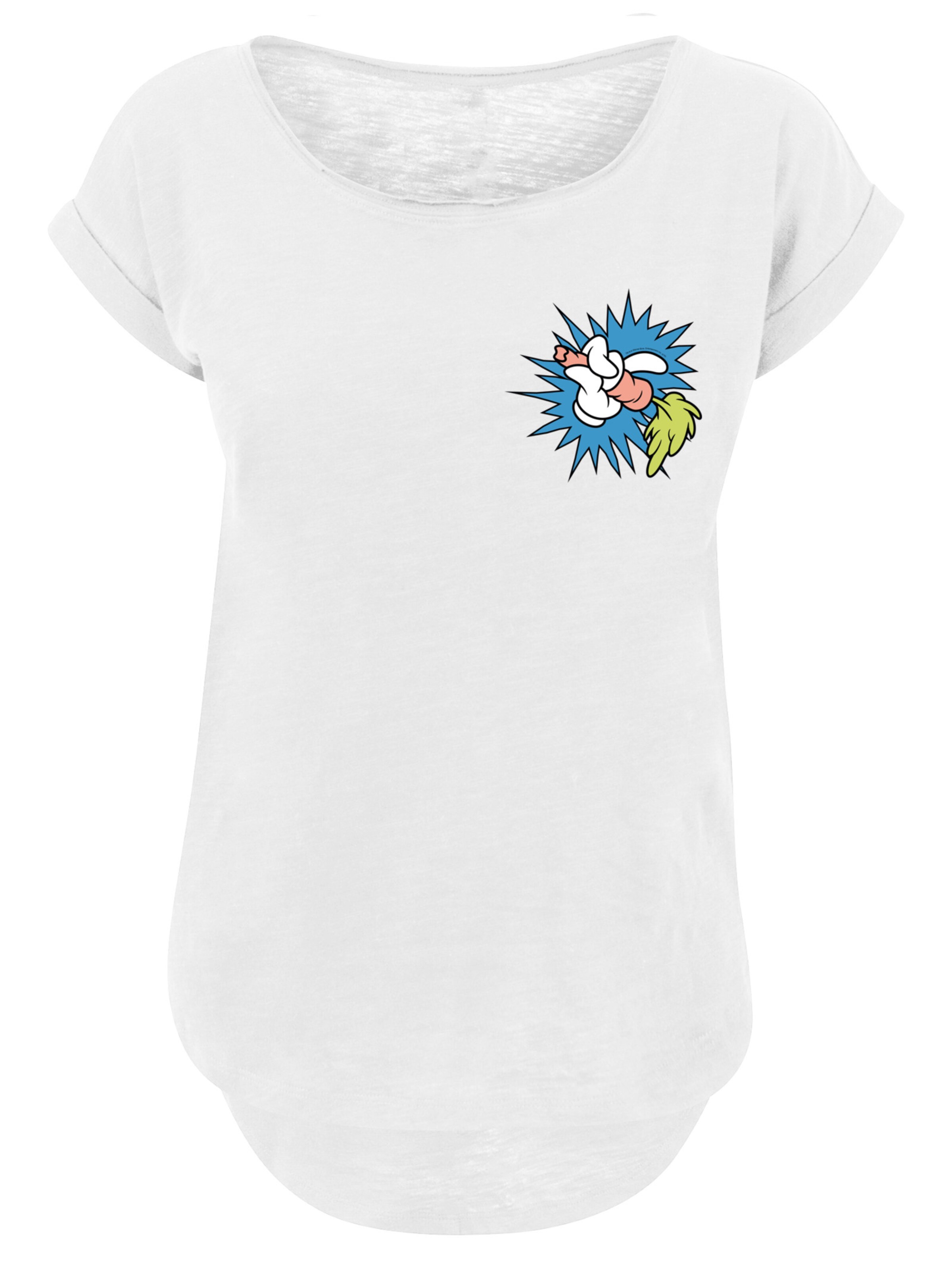 F4NT4STIC Shirt 'Looney Tunes Bugs Bunny Carrot' in azur / hellgrün / koralle / weißmeliert, Produktansicht