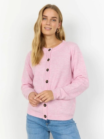 Soyaconcept Knit Cardigan ' ORLEAN 2 ' in Pink: front