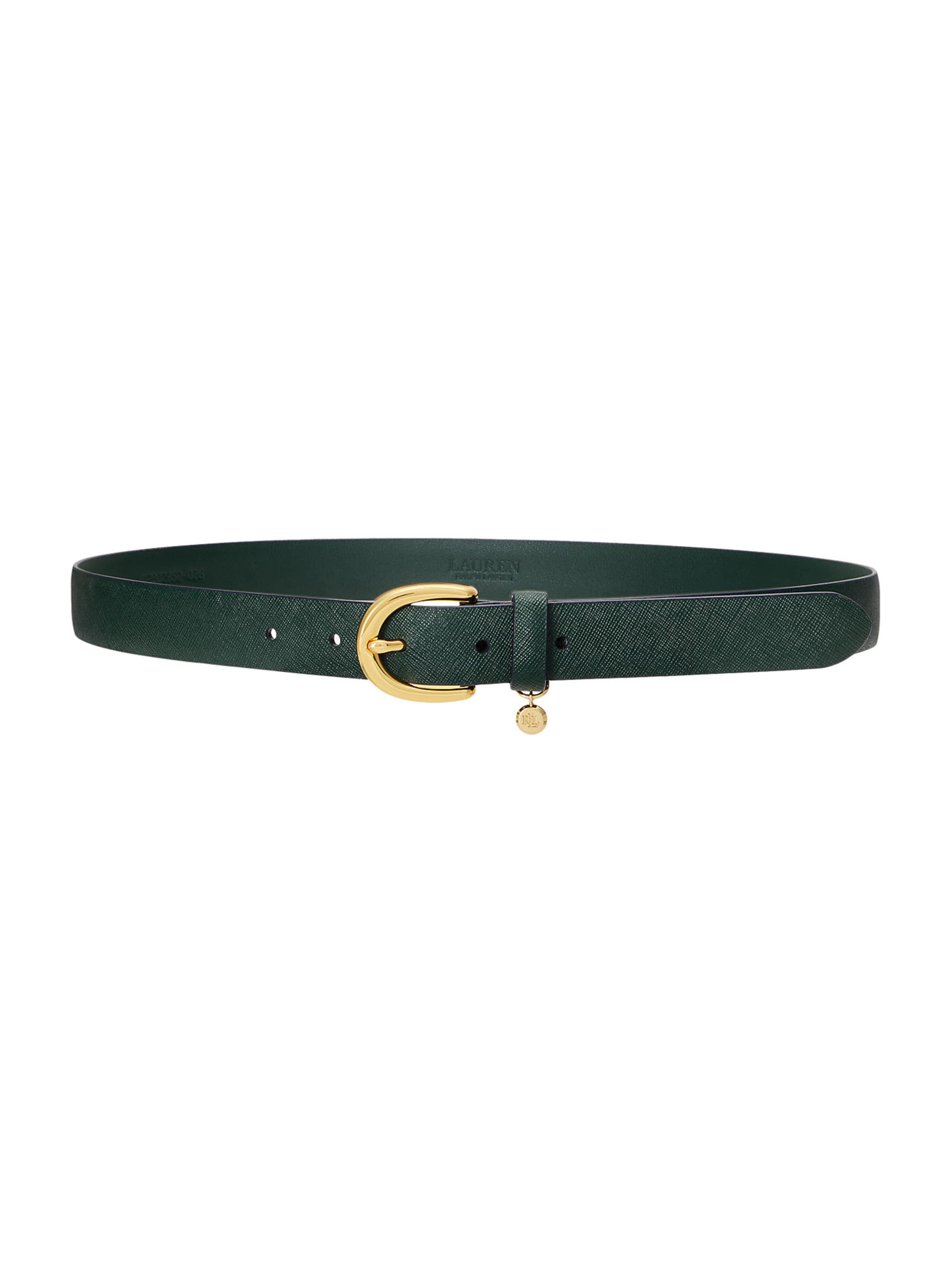 Lauren Ralph Lauren - Cinturón 'CHARM' en verde: frente