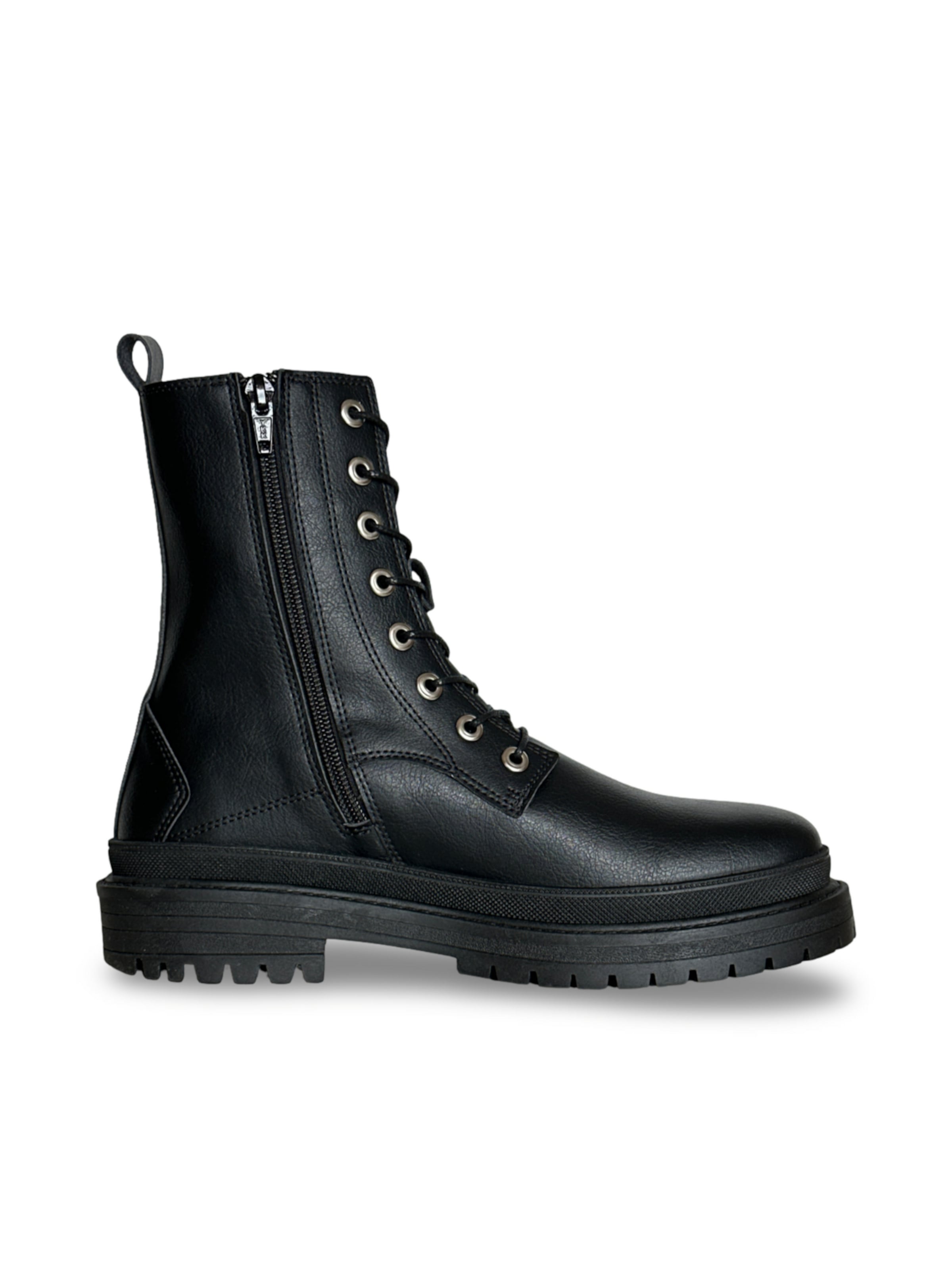 nae Vegan Shoes - Botas con cordones en negro
