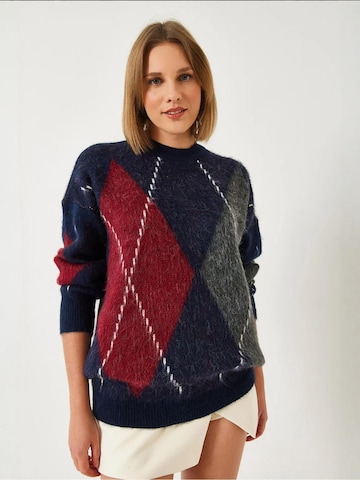 Pull-over 'Pullover' Bianco Lucci en bleu