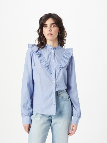 Lindex Blouse in Blue: front