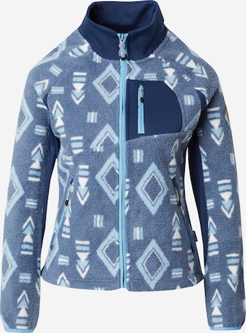 ICEPEAK Athletic Fleece Jacket in Blue: front