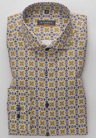 ETERNA Slim fit Button Up Shirt in Yellow