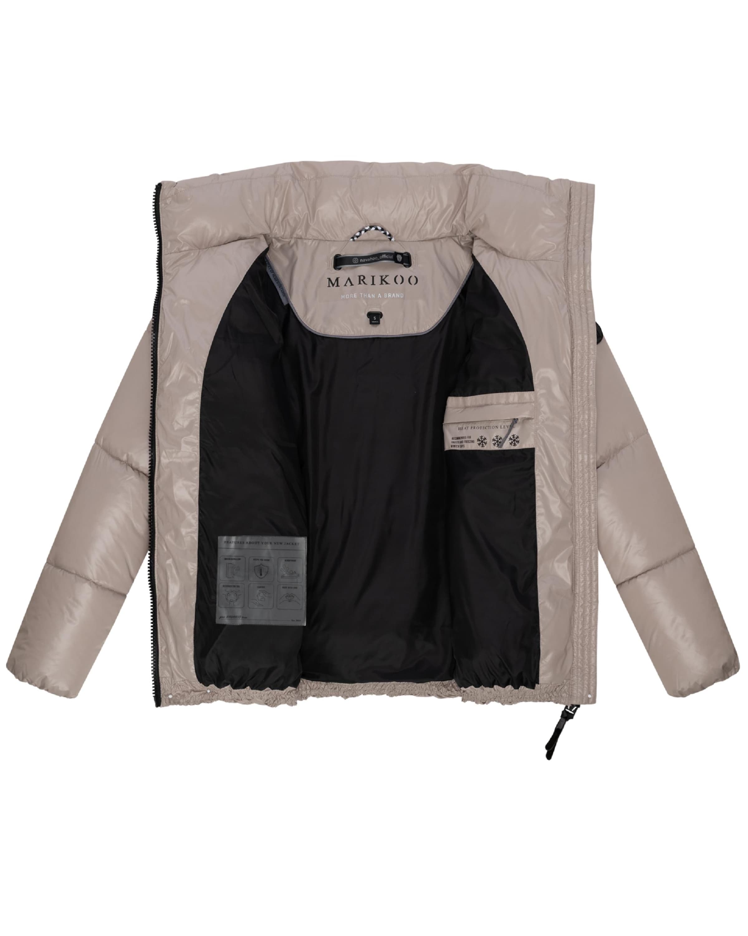 MARIKOO Winter Jacket 'Hazalee 16' in Beige