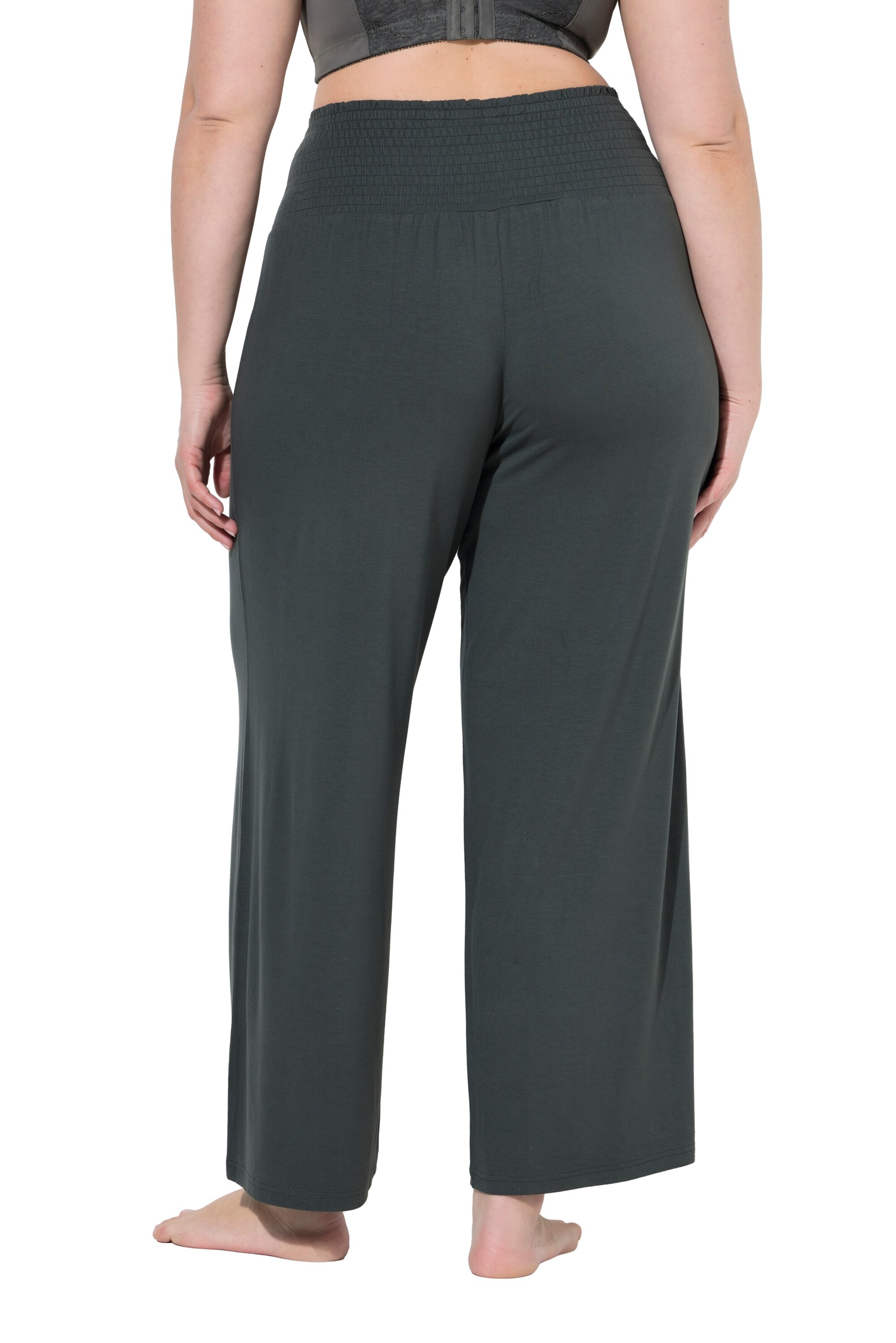 Ulla Popken Wide Leg Hose in Grau