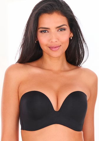 LASCANA Push-up Biustonosz w kolorze czarny