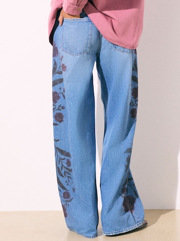 Next Wide leg Jeans in Blauw