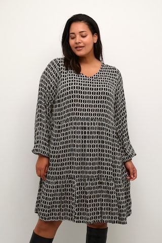 Robe 'Calia' KAFFE CURVE en noir : devant