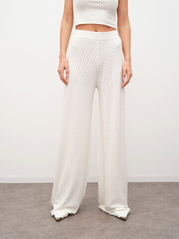 RÆRE by Lorena Rae Wide leg Trousers in White