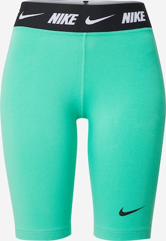 Skinny Leggings Nike Sportswear en vert : devant