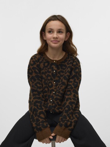 Cardigan 'VMNEWKAI' Vero Moda Girl en marron