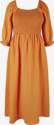 Apricot Dress in Orange: front