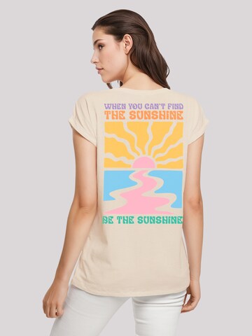 T-shirt 'Be The Sunshine Color' F4NT4STIC en beige : devant