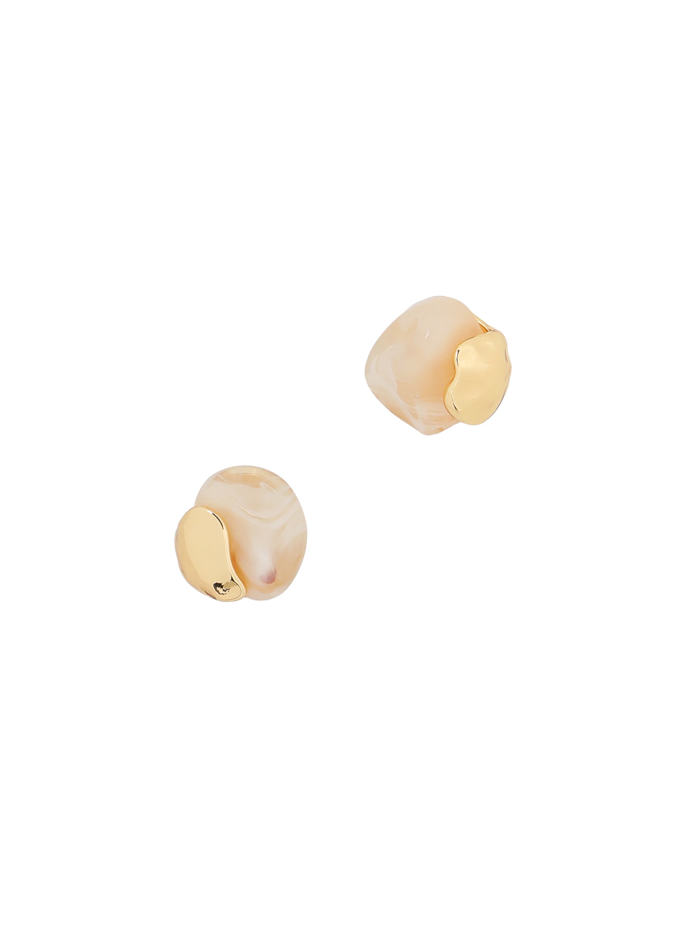 TATUUM Earrings 'EDDALIANO' in Beige: front