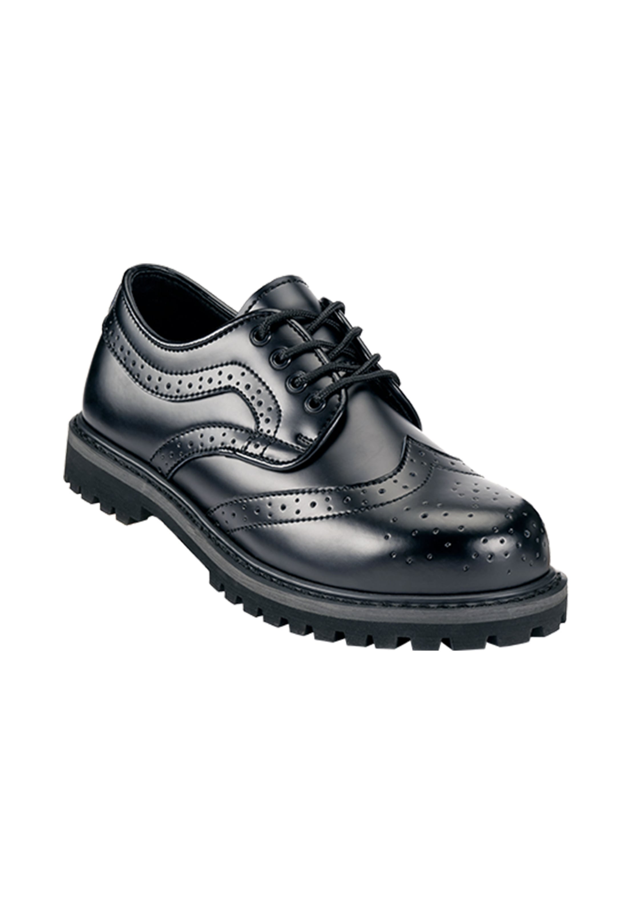 Chaussure à lacets 'Budapester Phantom' Brandit en noir : devant
