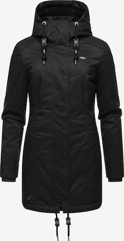 Ragwear Winter Parka 'Tunned' in Black: front