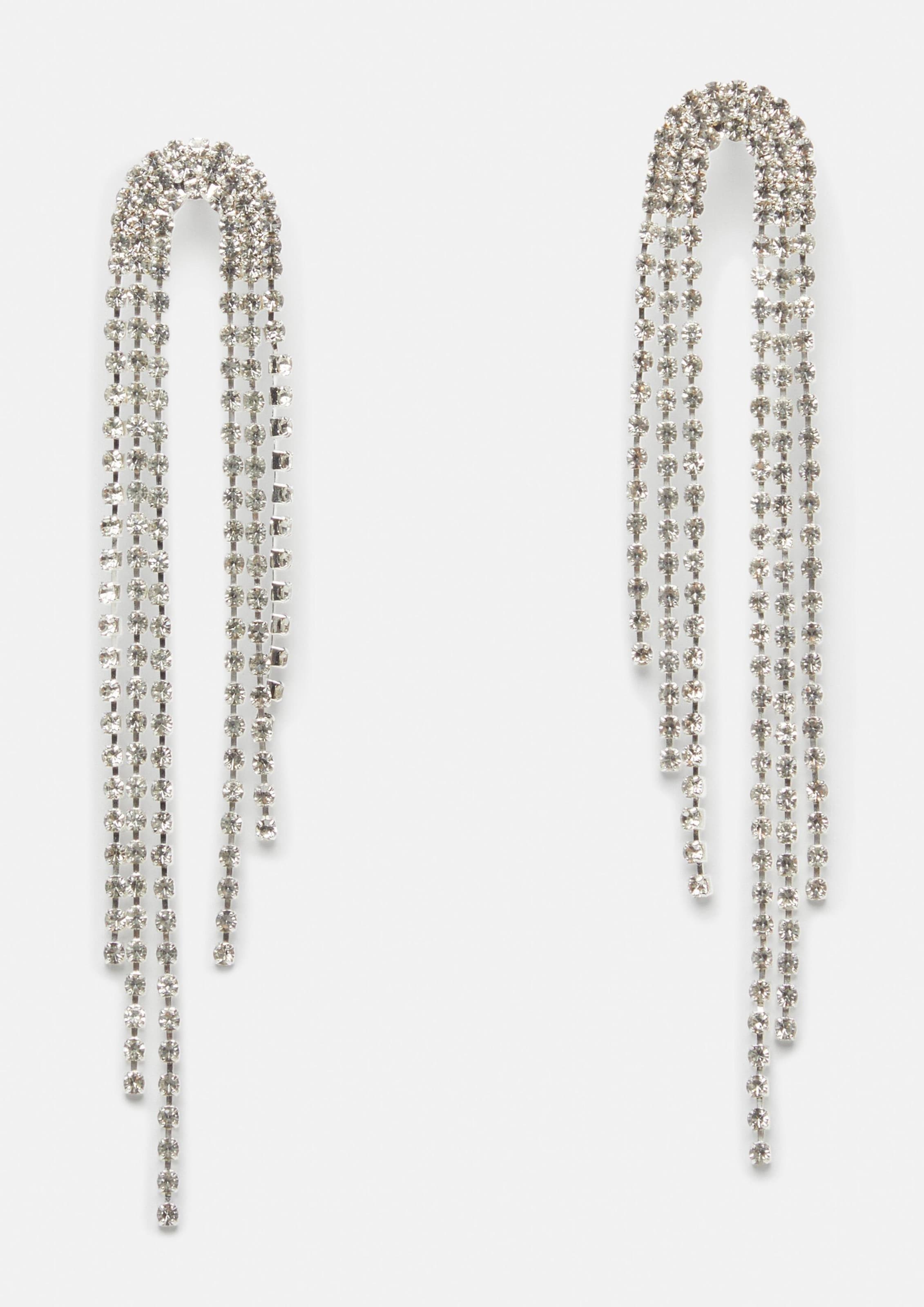 COMMA Oorbellen in Zilver: voorkant