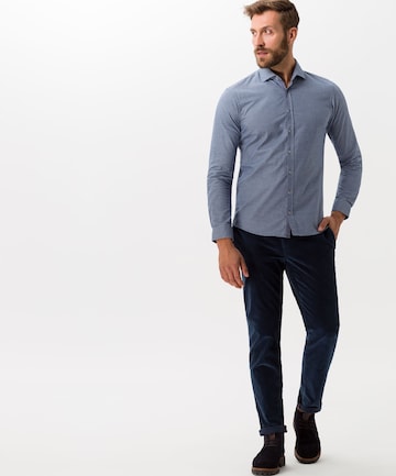 BRAX Regular fit Button Up Shirt 'Harold' in Blue