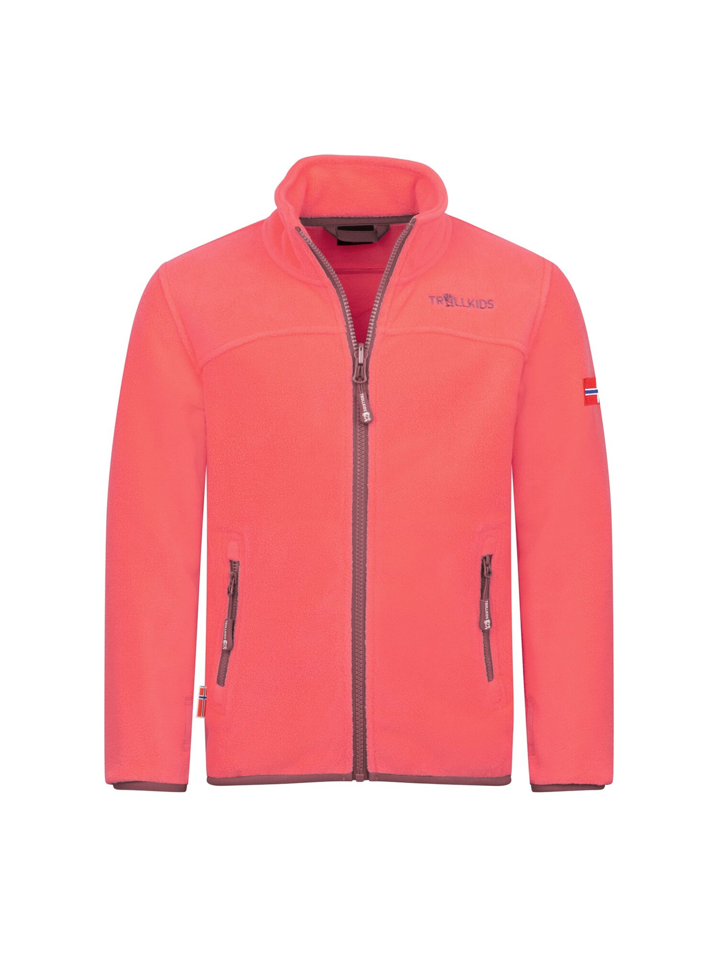 TROLLKIDS Fleece Jacket in Orange: front