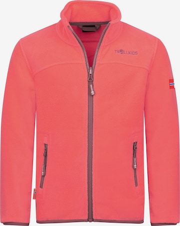 TROLLKIDS Fleece Jacket in Orange: front