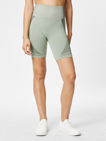 Hummel Skinny Sportbroek 'Unite' in Groen: voorkant