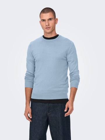 Only & Sons Свитер 'ONSWYLER' в Синий: спереди