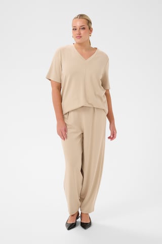 KAFFE CURVE - Camiseta 'KCannia' en beige