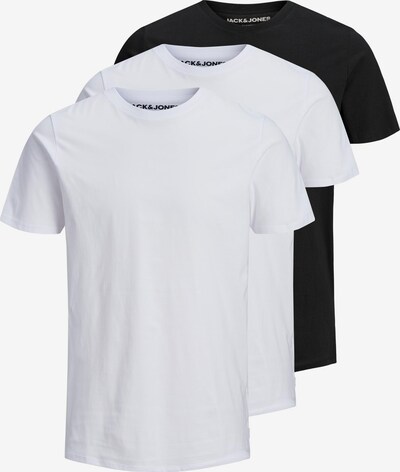Tricou JACK & JONES pe negru / alb, Vizualizare produs