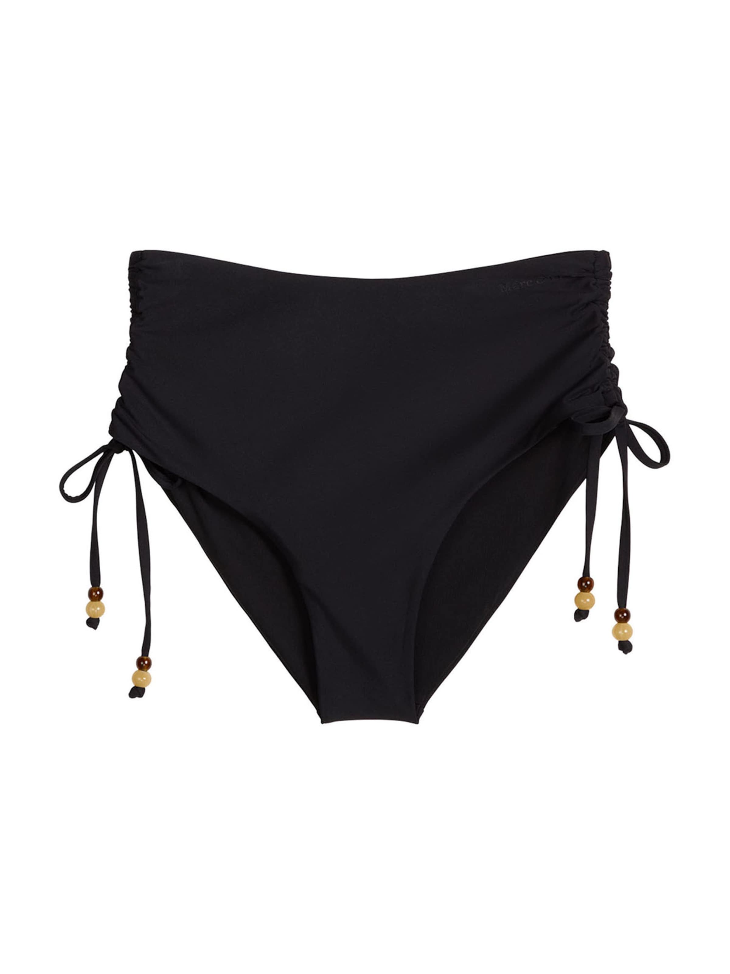 Marc O'Polo Bas de bikini ' Abstract Floral ' en L en noir, Vue avec produit