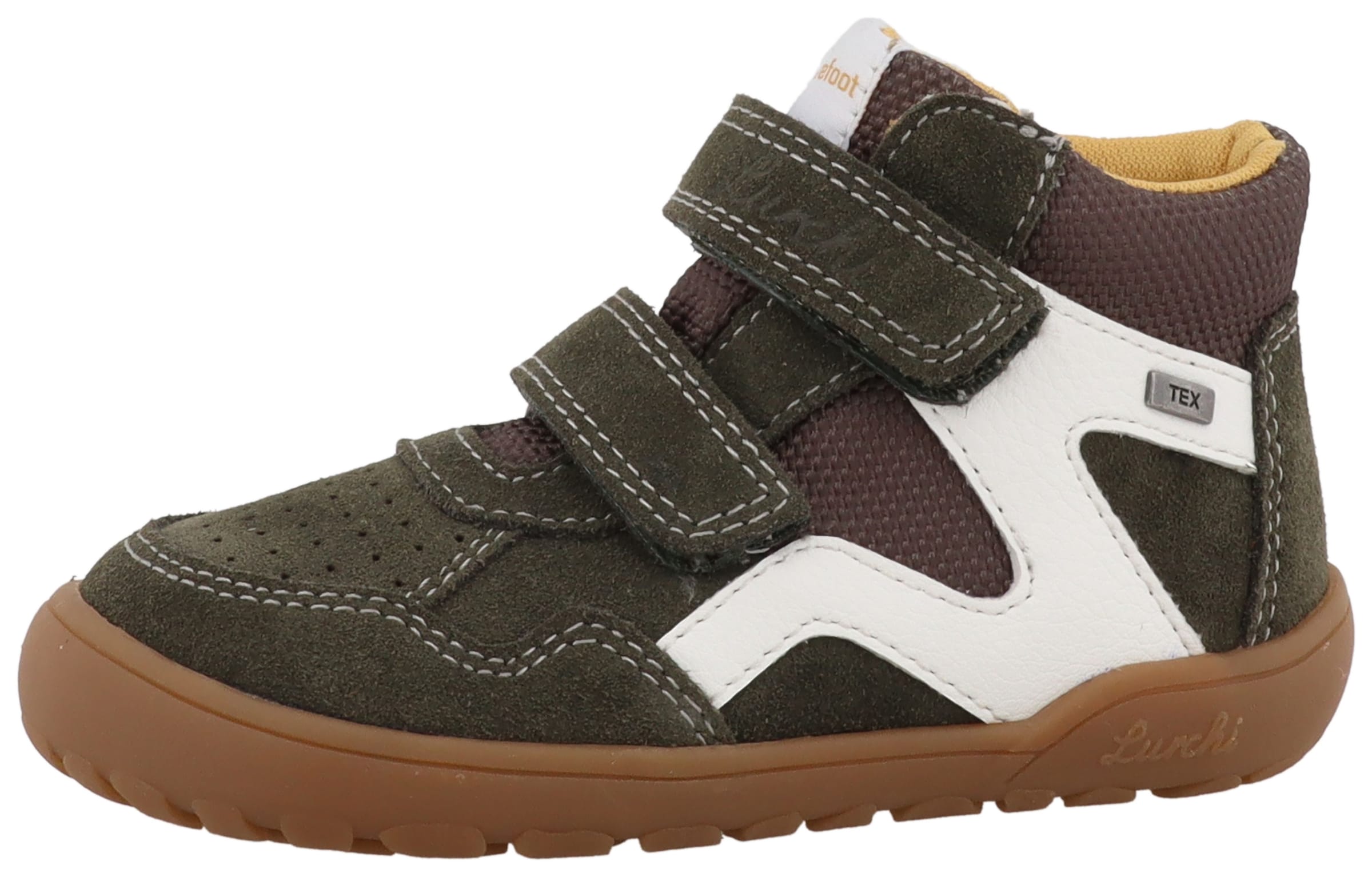 LURCHI First-Step Shoes in Green: front