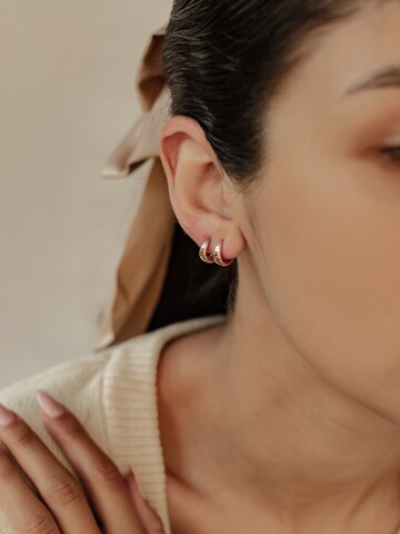 Hey Happiness - Pendientes 'Mini Dome' en oro