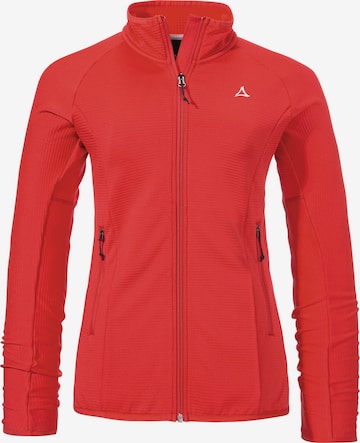 Veste en polaire fonctionnelle 'Style Cascata' Schöffel en rouge : devant